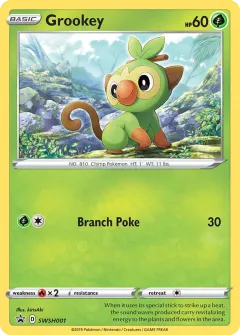 Grookey Promo card from SWSH Black Star Promos