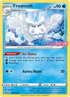 Frosmoth Promo card from SWSH Black Star Promos
