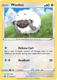 Wooloo Promo card from SWSH Black Star Promos