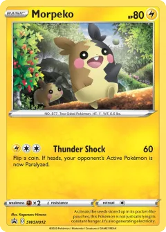 Morpeko Promo card from SWSH Black Star Promos