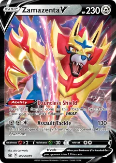 Zamazenta V Promo card from SWSH Black Star Promos