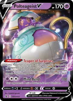 Polteageist V Promo card from SWSH Black Star Promos