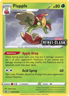 Flapple Promo card from SWSH Black Star Promos