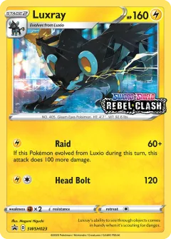 Luxray Promo card from SWSH Black Star Promos