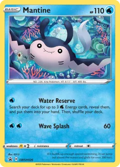 Mantine Promo card from SWSH Black Star Promos