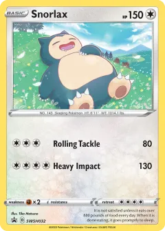 Snorlax Promo card from SWSH Black Star Promos