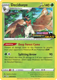 Decidueye Promo card from SWSH Black Star Promos