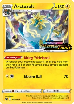 Arctozolt Promo card from SWSH Black Star Promos