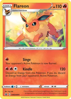 Flareon Promo card from SWSH Black Star Promos