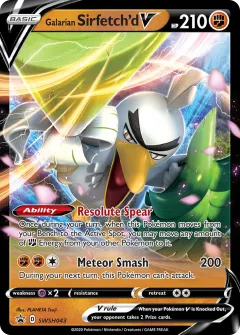 Galarian Sirfetch'd V Promo card from SWSH Black Star Promos