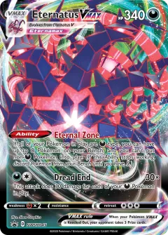 Eternatus VMAX Promo card from SWSH Black Star Promos