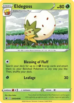 Eldegoss Promo card from SWSH Black Star Promos