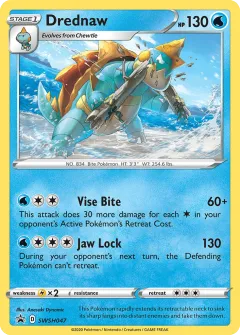 Drednaw Promo card from SWSH Black Star Promos