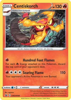 Centiskorch Promo card from SWSH Black Star Promos