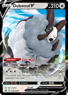 Dubwool V Promo card from SWSH Black Star Promos