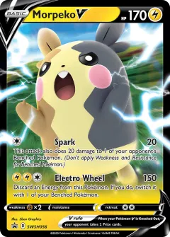 Morpeko V Promo card from SWSH Black Star Promos