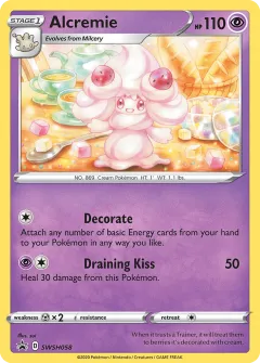 Alcremie Promo card from SWSH Black Star Promos