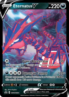 Eternatus V Promo card from SWSH Black Star Promos
