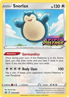 Snorlax Promo card from SWSH Black Star Promos