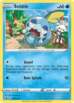 Sobble Promo card from SWSH Black Star Promos