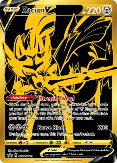 Zacian V Promo card from SWSH Black Star Promos