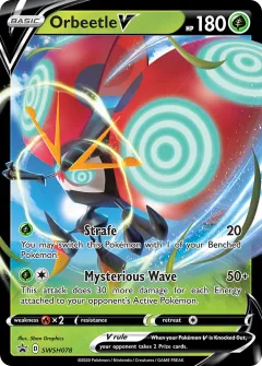 Orbeetle V Promo card from SWSH Black Star Promos