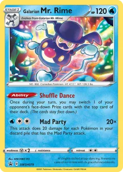Galarian Mr. Rime Promo card from SWSH Black Star Promos