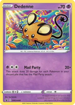 Dedenne Promo card from SWSH Black Star Promos