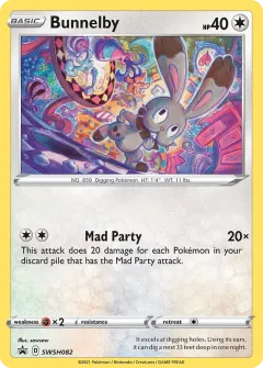 Bunnelby Promo card from SWSH Black Star Promos