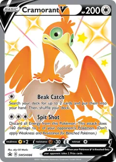 Cramorant V Promo card from SWSH Black Star Promos