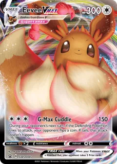 Eevee VMAX Promo card from SWSH Black Star Promos