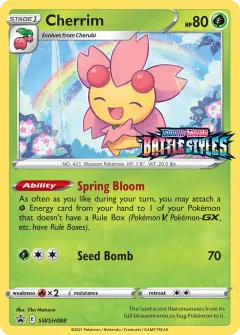 Cherrim Promo card from SWSH Black Star Promos