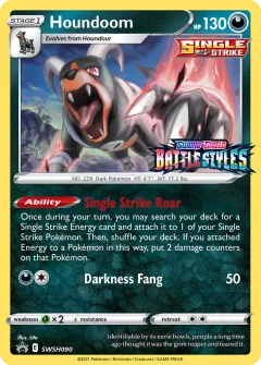 Houndoom Promo card from SWSH Black Star Promos