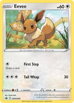 Eevee Promo card from SWSH Black Star Promos