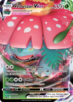 Venusaur VMAX Promo card from SWSH Black Star Promos