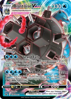 Blastoise VMAX Promo card from SWSH Black Star Promos