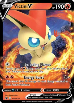 Victini V Promo card from SWSH Black Star Promos