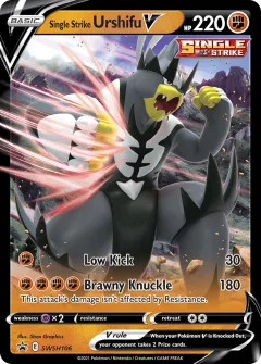 Single Strike Urshifu V Promo card from SWSH Black Star Promos