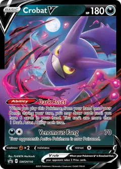 Crobat V Promo card from SWSH Black Star Promos