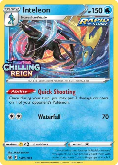 Inteleon Promo card from SWSH Black Star Promos