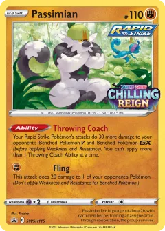 Passimian Promo card from SWSH Black Star Promos