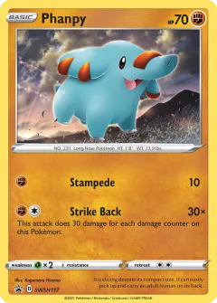 Phanpy Promo card from SWSH Black Star Promos