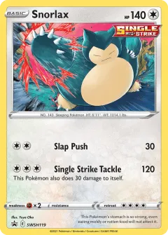Snorlax Promo card from SWSH Black Star Promos