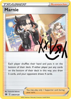Marnie Promo card from SWSH Black Star Promos