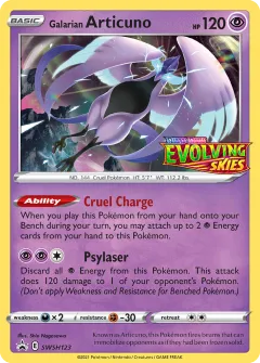 Galarian Articuno Promo card from SWSH Black Star Promos