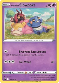 Galarian Slowpoke Promo card from SWSH Black Star Promos