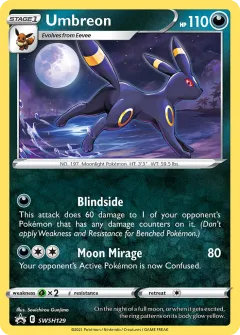 Umbreon Promo card from SWSH Black Star Promos