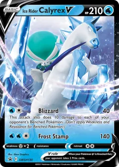 Ice Rider Calyrex V Promo card from SWSH Black Star Promos
