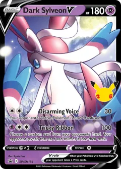 Dark Sylveon V Promo card from SWSH Black Star Promos