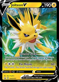 Jolteon V Promo card from SWSH Black Star Promos